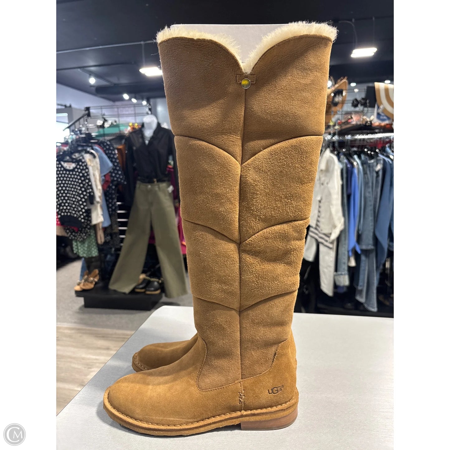 Boots Designer By Ugg In Tan, Size: 8