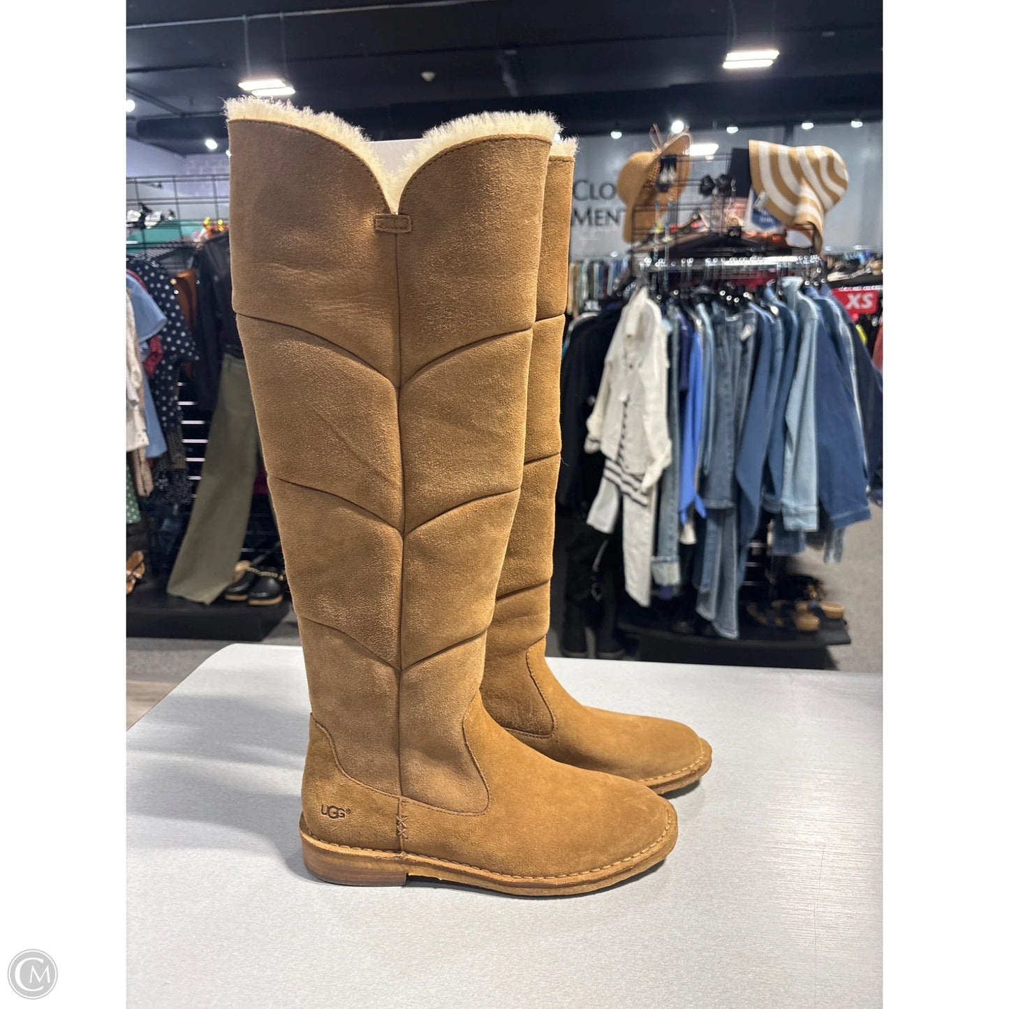 Boots Designer By Ugg In Tan, Size: 8