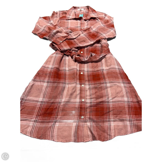 Dress Casual Short By Maurices In Plaid Pattern, Size: L