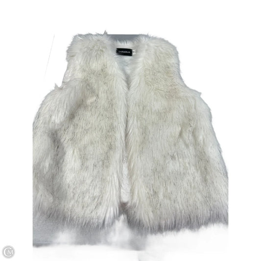 Vest Faux Fur & Sherpa By Cmc In White, Size: M