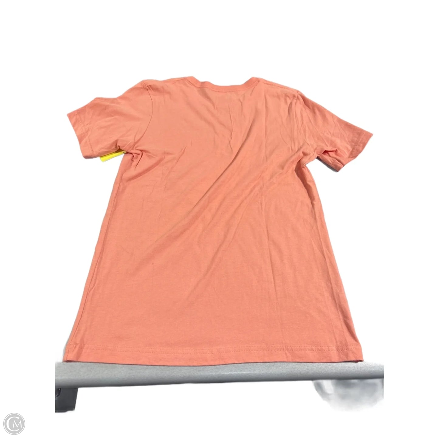 Top Short Sleeve Basic By Canvas In Peach, Size: S