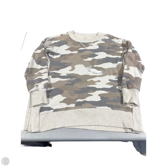 Sweatshirt Crewneck By Aerie In Camouflage Print, Size: S