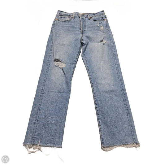 Jeans Straight By Levis In Blue Denim, Size: 10