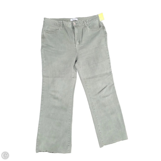 Jeans Wide Leg By Zenana In Green, Size: 16
