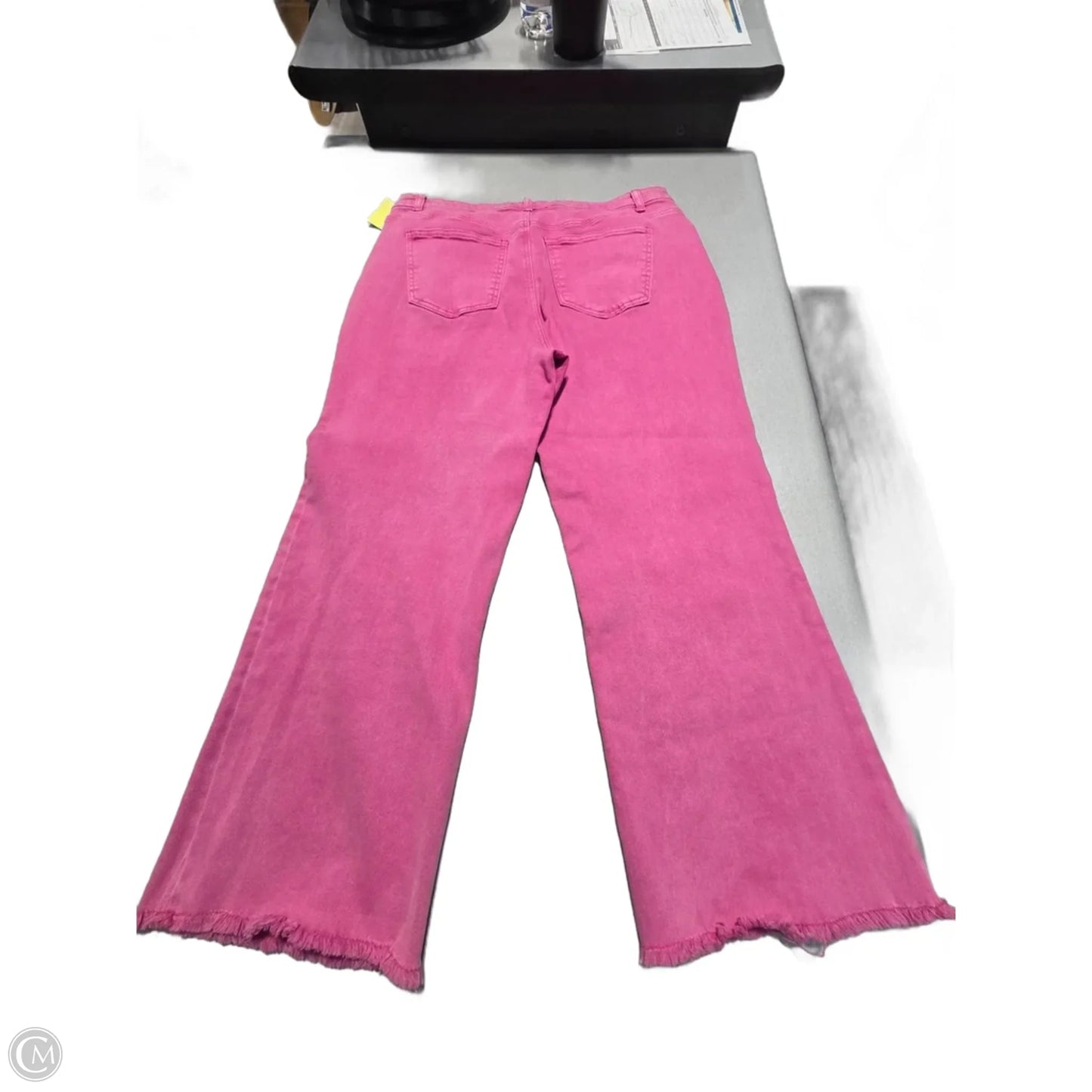 Jeans Wide Leg By Zenana In Pink, Size: 16