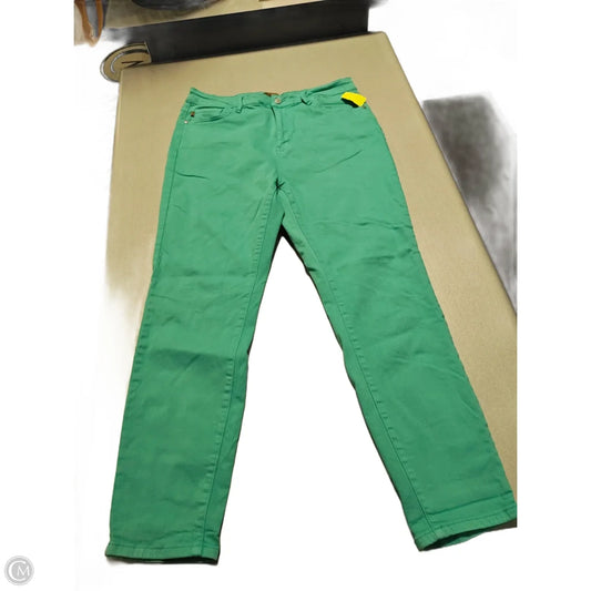 Jeans Straight By Judy Blue In Teal, Size: 14