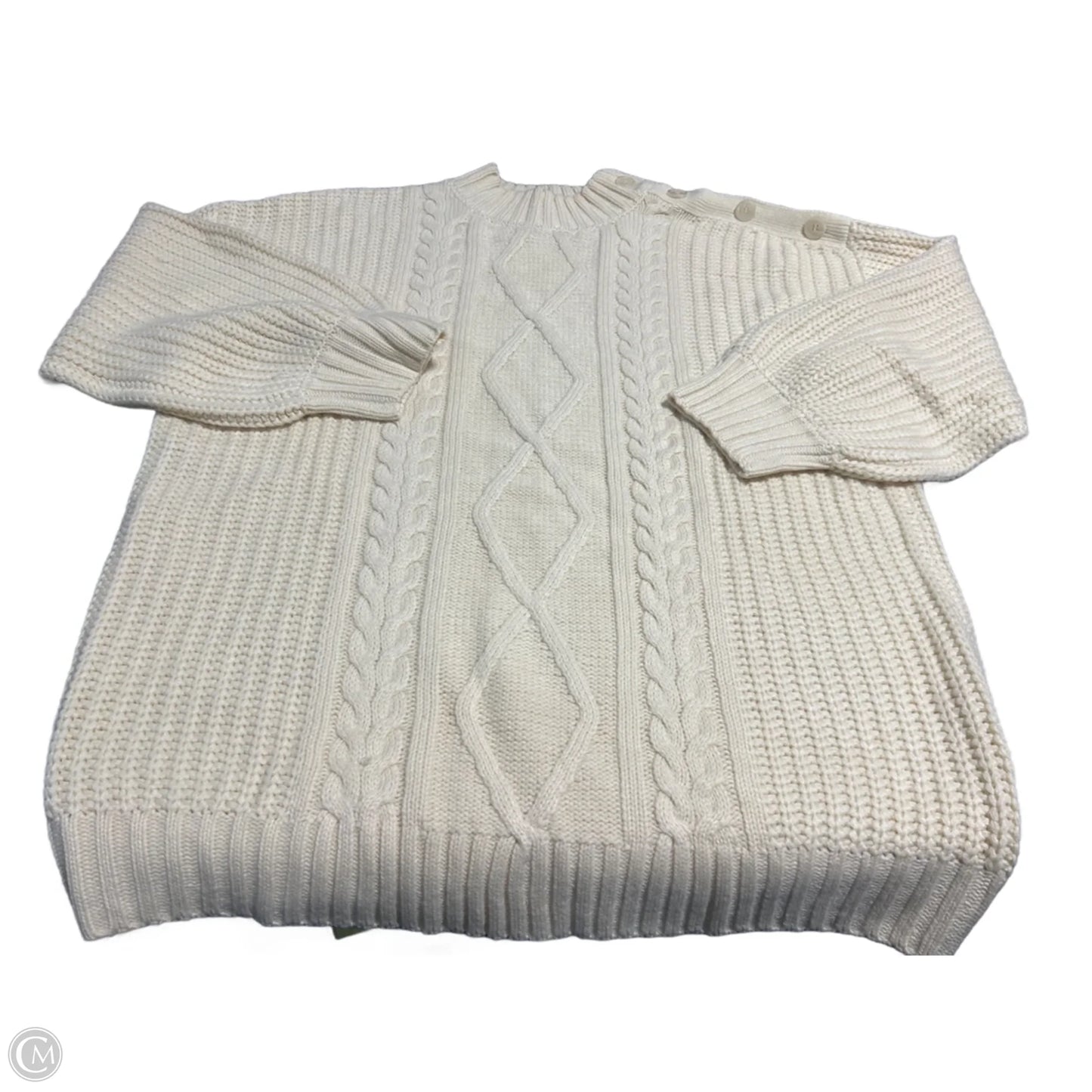 Sweater By Lillusory In Cream, Size: Xl