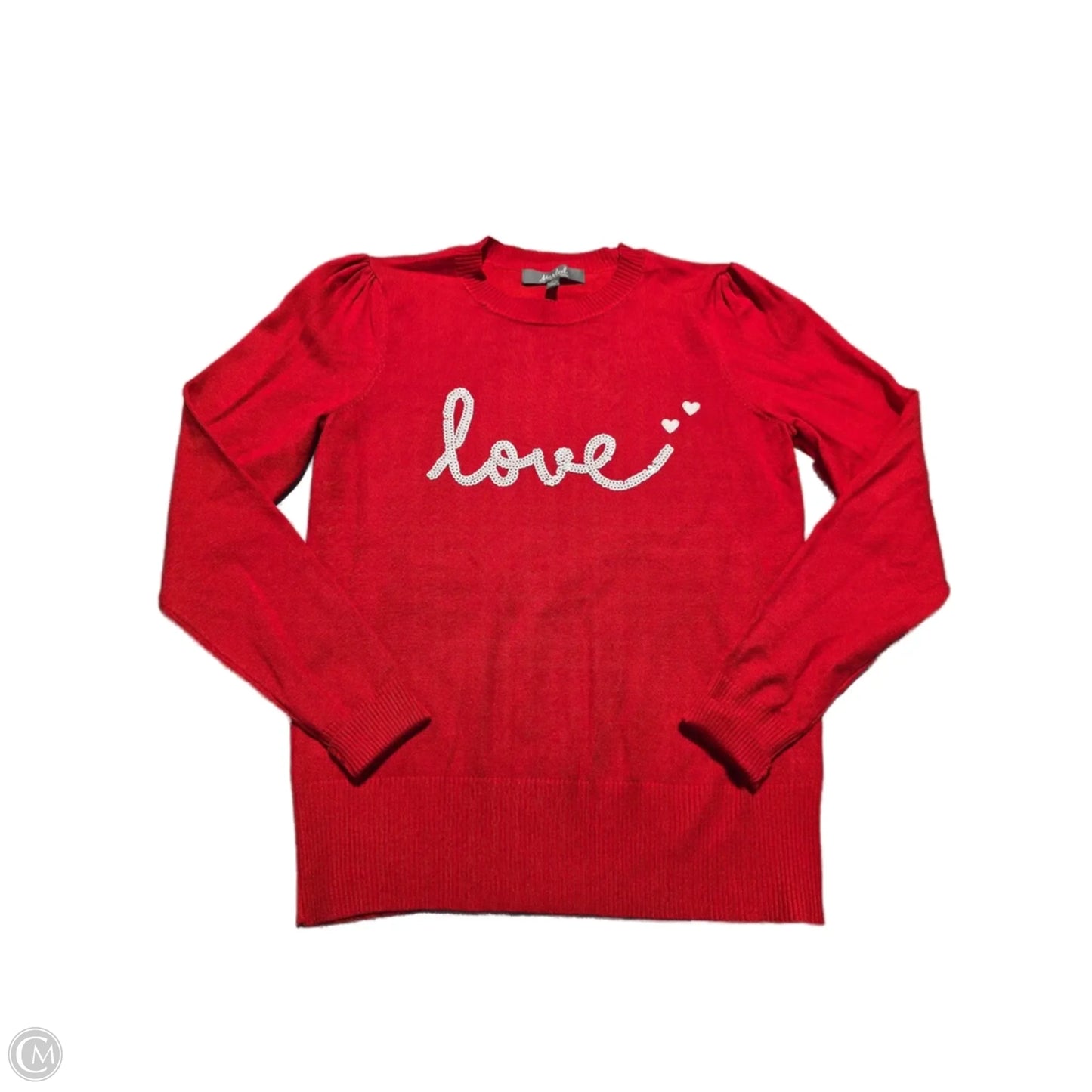 Top Long Sleeve By Marled In Red, Size: Xs