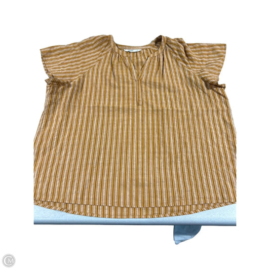 Blouse Short Sleeve By Sonoma In Orange, Size: Xxl