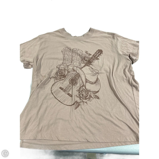 Top Short Sleeve By Maurices In Pink, Size: Xxl