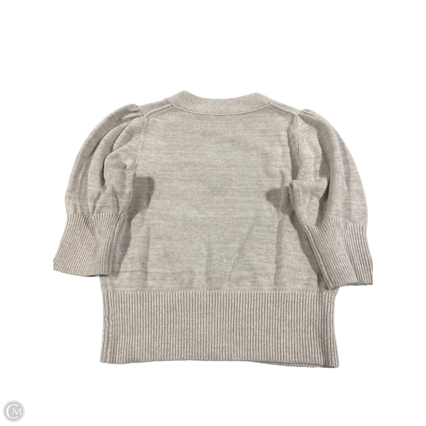 Sweater Short Sleeve By Cmc In Tan, Size: M