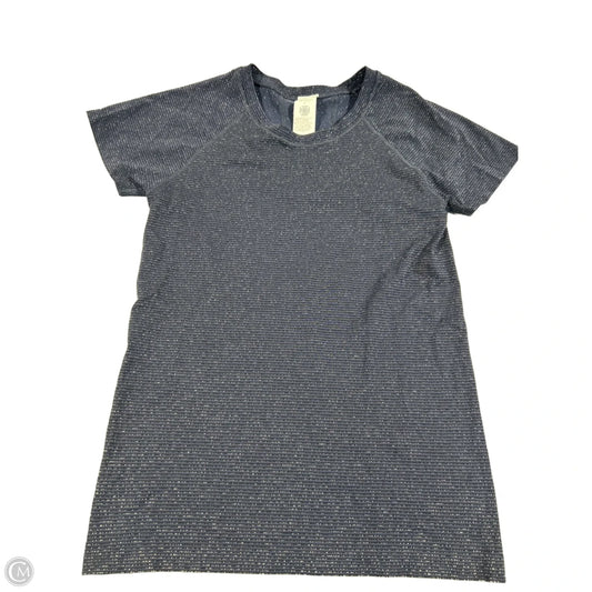 Athletic Top Short Sleeve By Athleta In Navy, Size: M