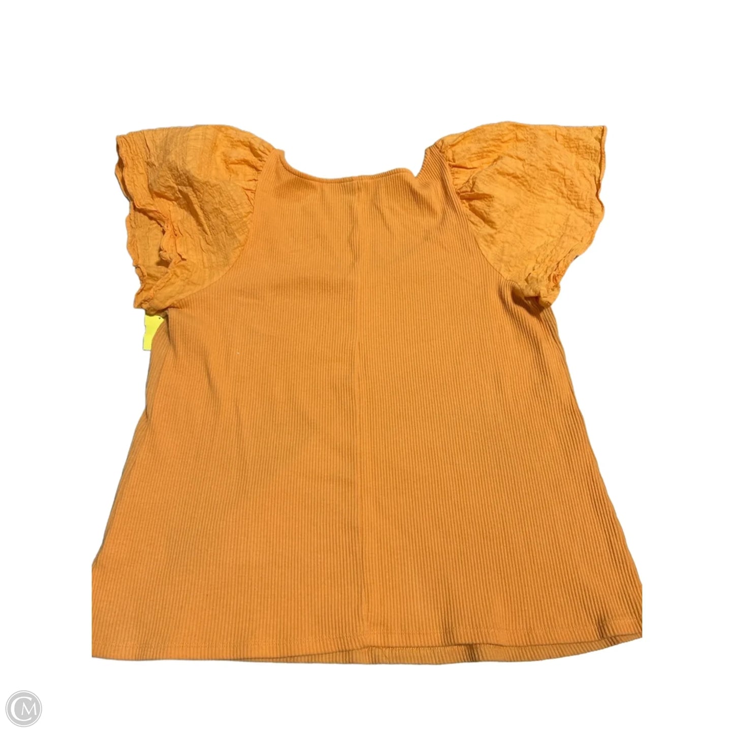 Blouse Short Sleeve By Ava & Viv In Orange, Size: 1x