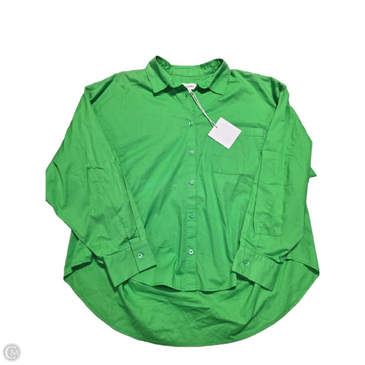 Top Long Sleeve By Pistola In Green, Size: L
