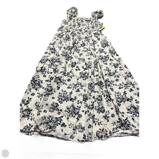 Dress Casual Maxi By Francesca's In Black & Cream, Size: M