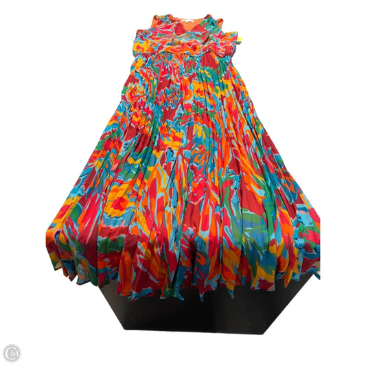 Dress Casual Maxi By Sandra Darren In Multi-colored, Size: L