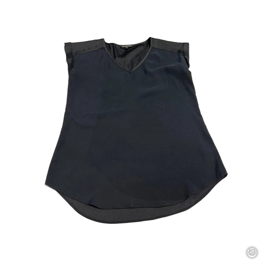 Blouse Short Sleeve By Express In Black, Size: S