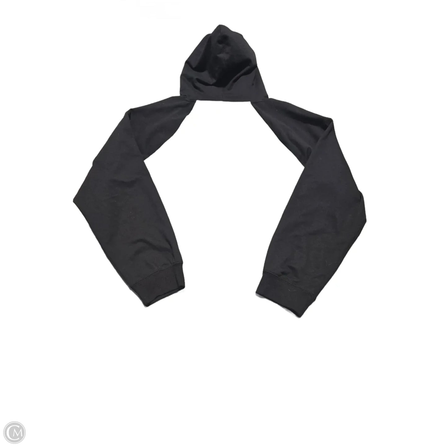 Sweatshirt Hoodie By Cato In Black & Grey, Size: 3x