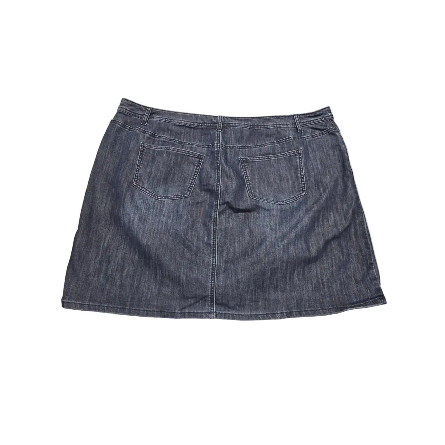 Skirt Mini & Short By Cj Banks In Blue Denim, Size: 24