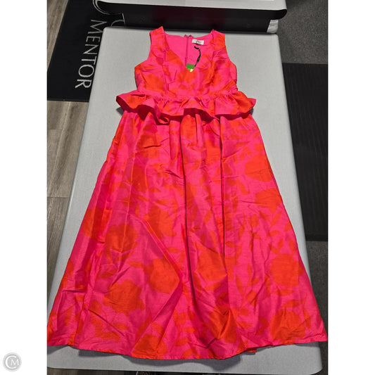 Dress Designer By Kate Spade In Orange & Pink, Size: M