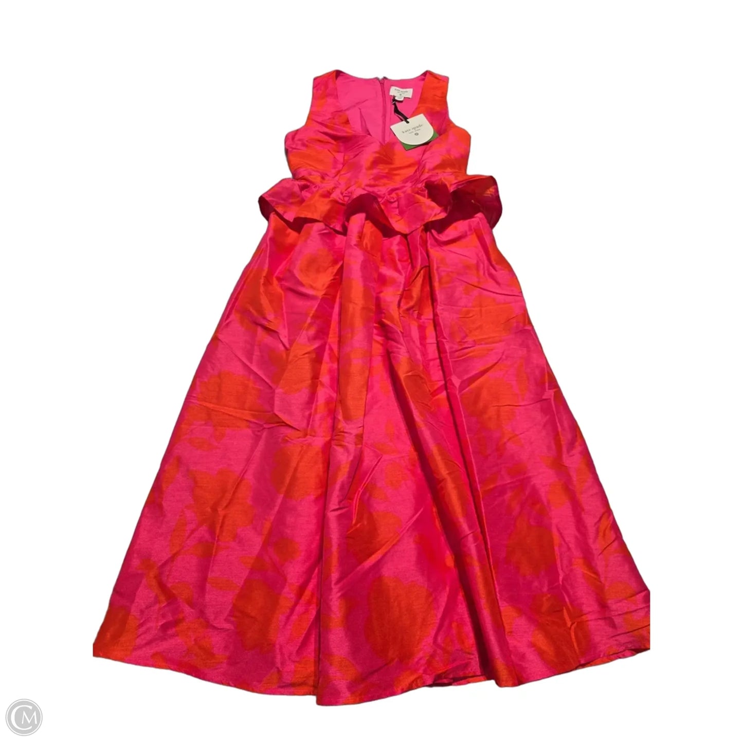 Dress Designer By Kate Spade In Orange & Pink, Size: Xs