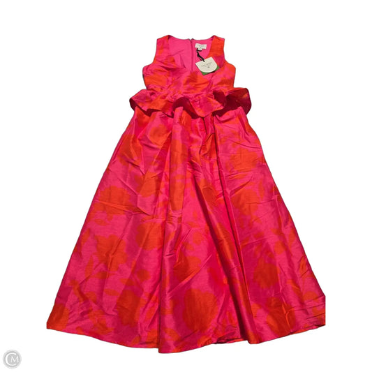 Dress Designer By Kate Spade In Orange & Pink, Size: Xs
