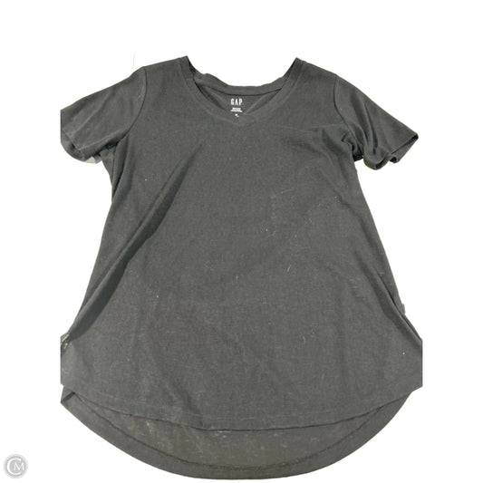 Top Short Sleeve Basic By Gap In Black, Size: M