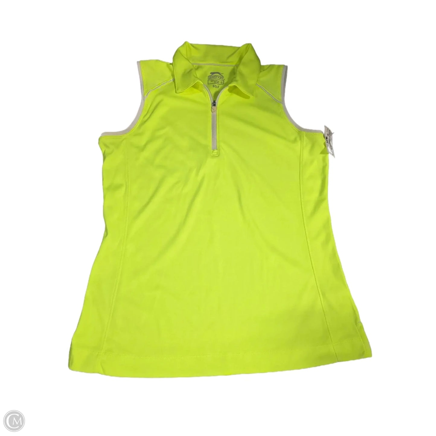 Athletic Tank Top By Slazenger In Yellow, Size: S