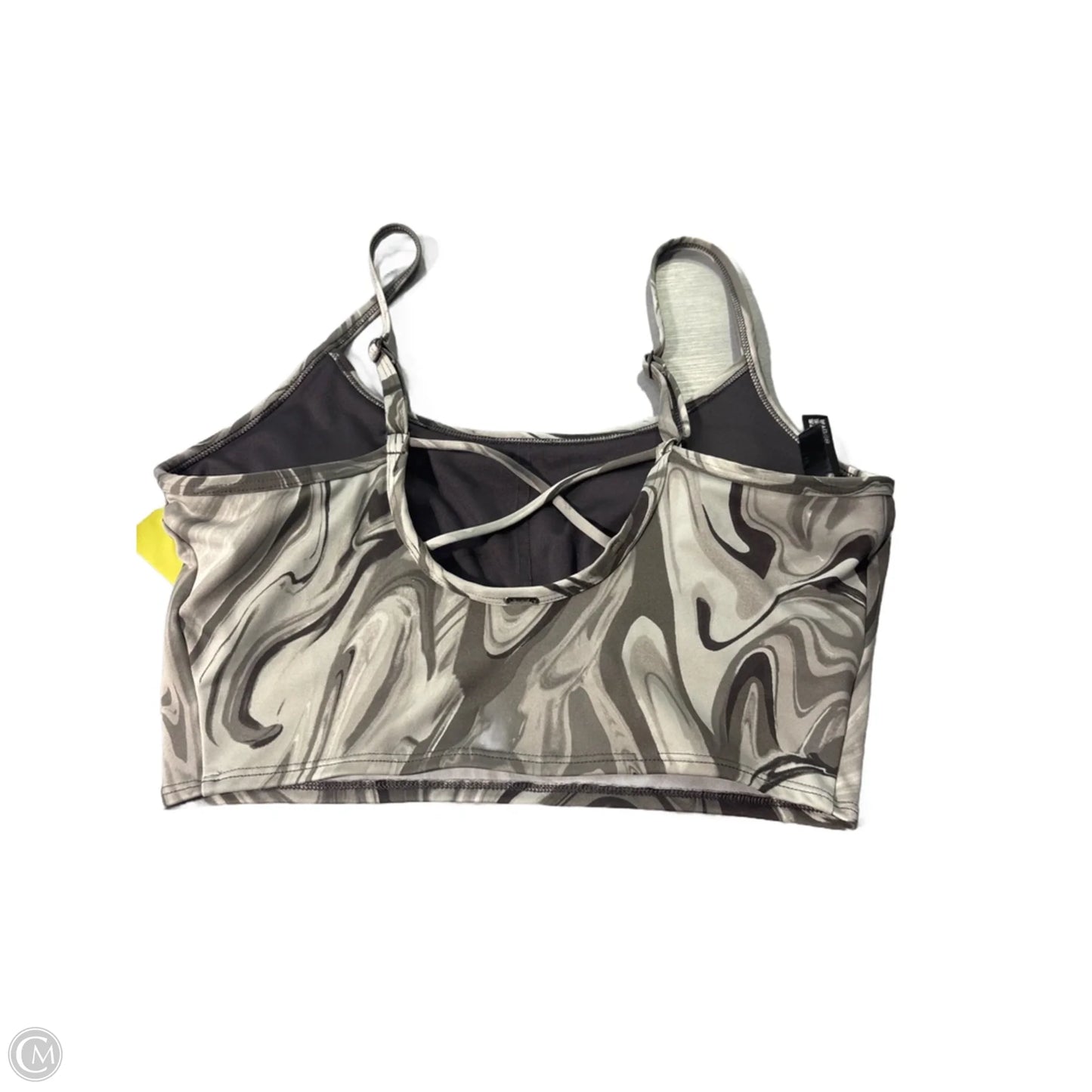 Athletic Bra By Pink In Grey, Size: M