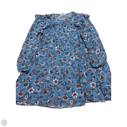 Dress Casual Short By Time And Tru In Blue, Size: Xxl