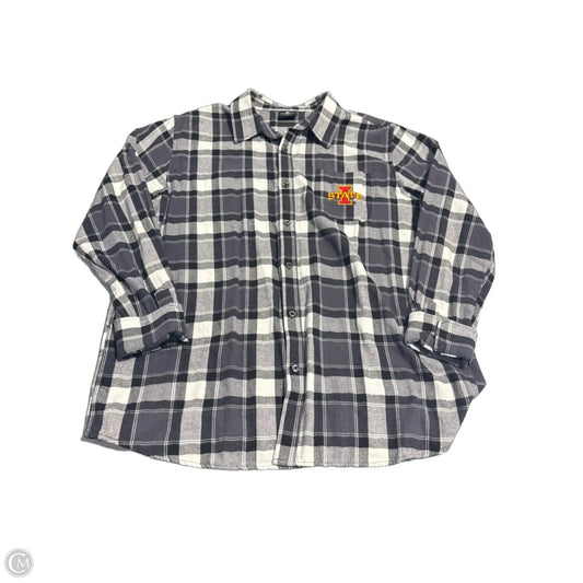 Top Long Sleeve By Colosseum In Plaid Pattern, Size: Xl