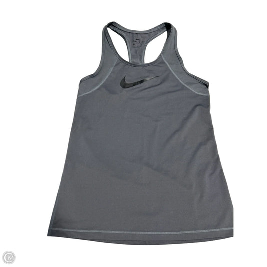 Athletic Tank Top By Nike In Grey, Size: S