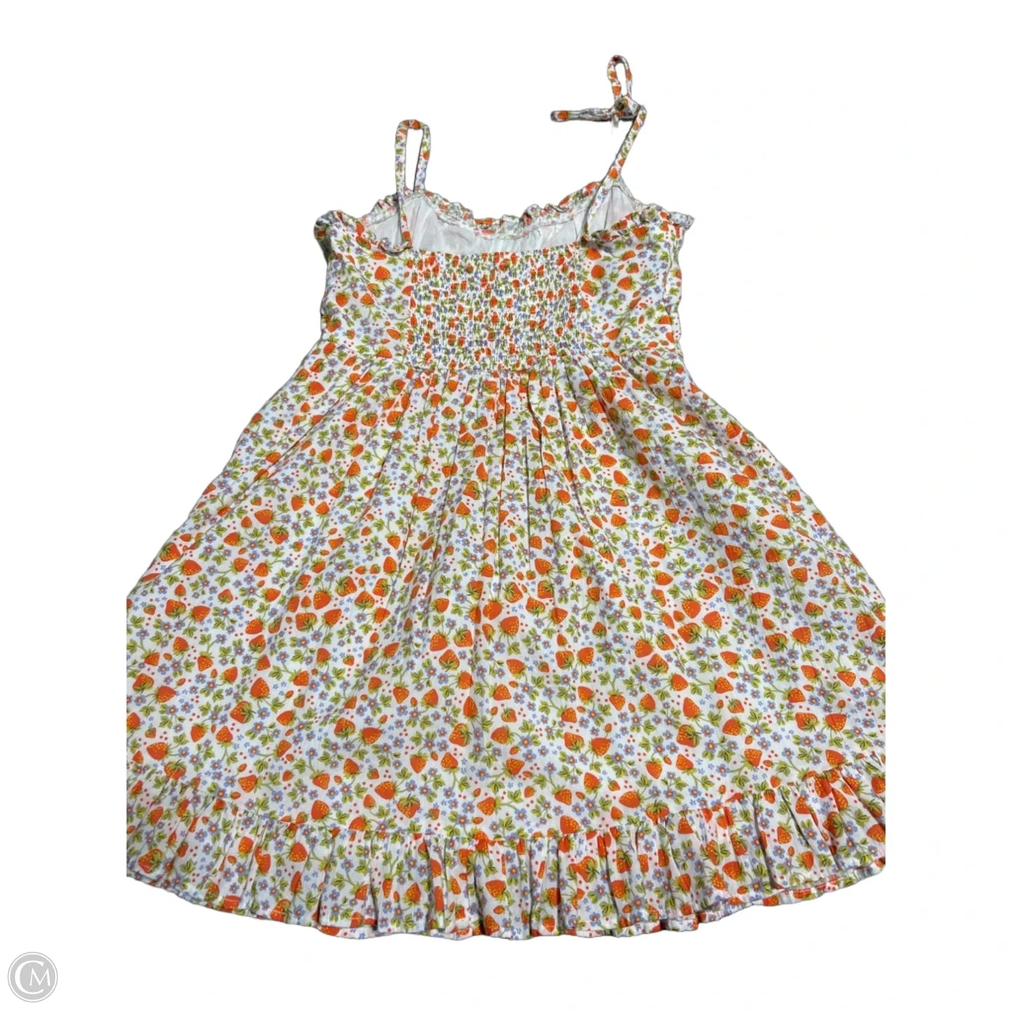 Dress Casual Short By Aerie In Orange & White, Size: S