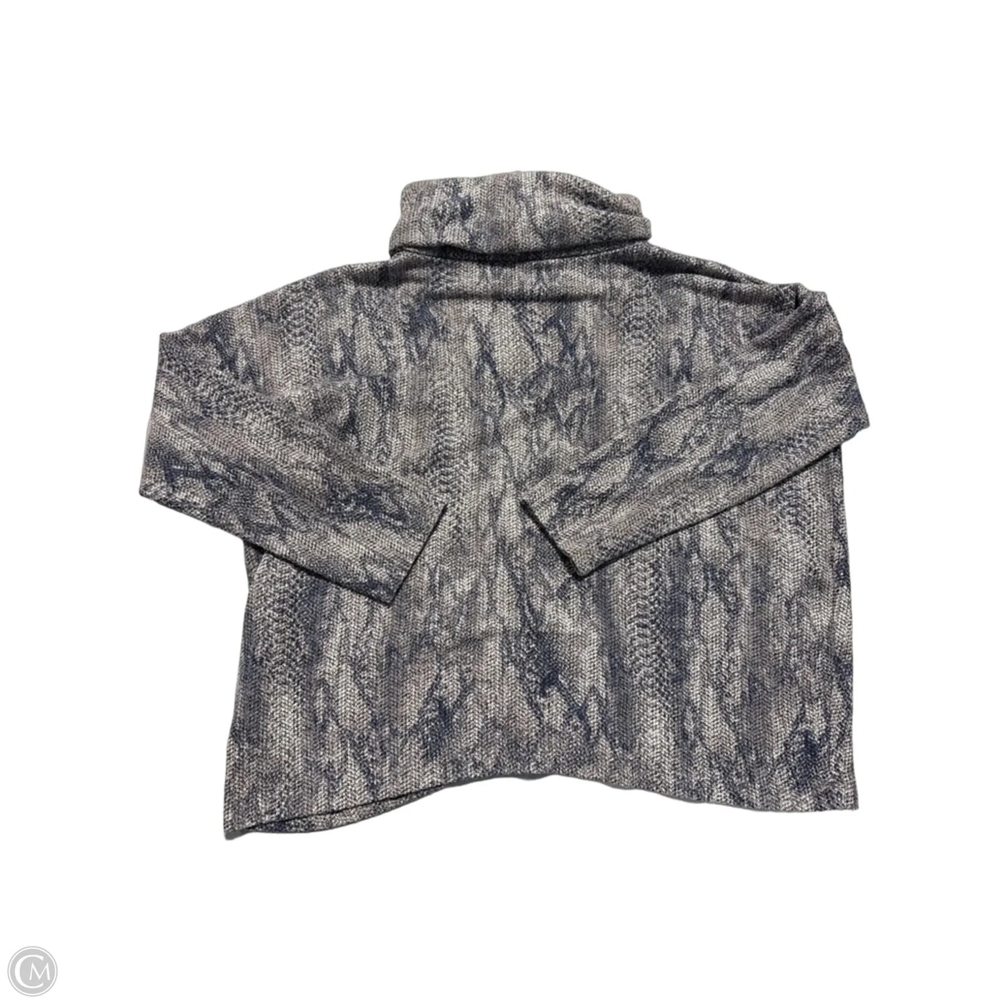 Top Long Sleeve By Clara Sun Woo In Blue & Grey, Size: Xl