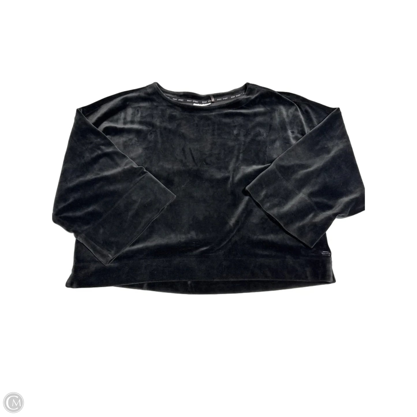 Top 3/4 Sleeve By Dkny In Black, Size: Xl