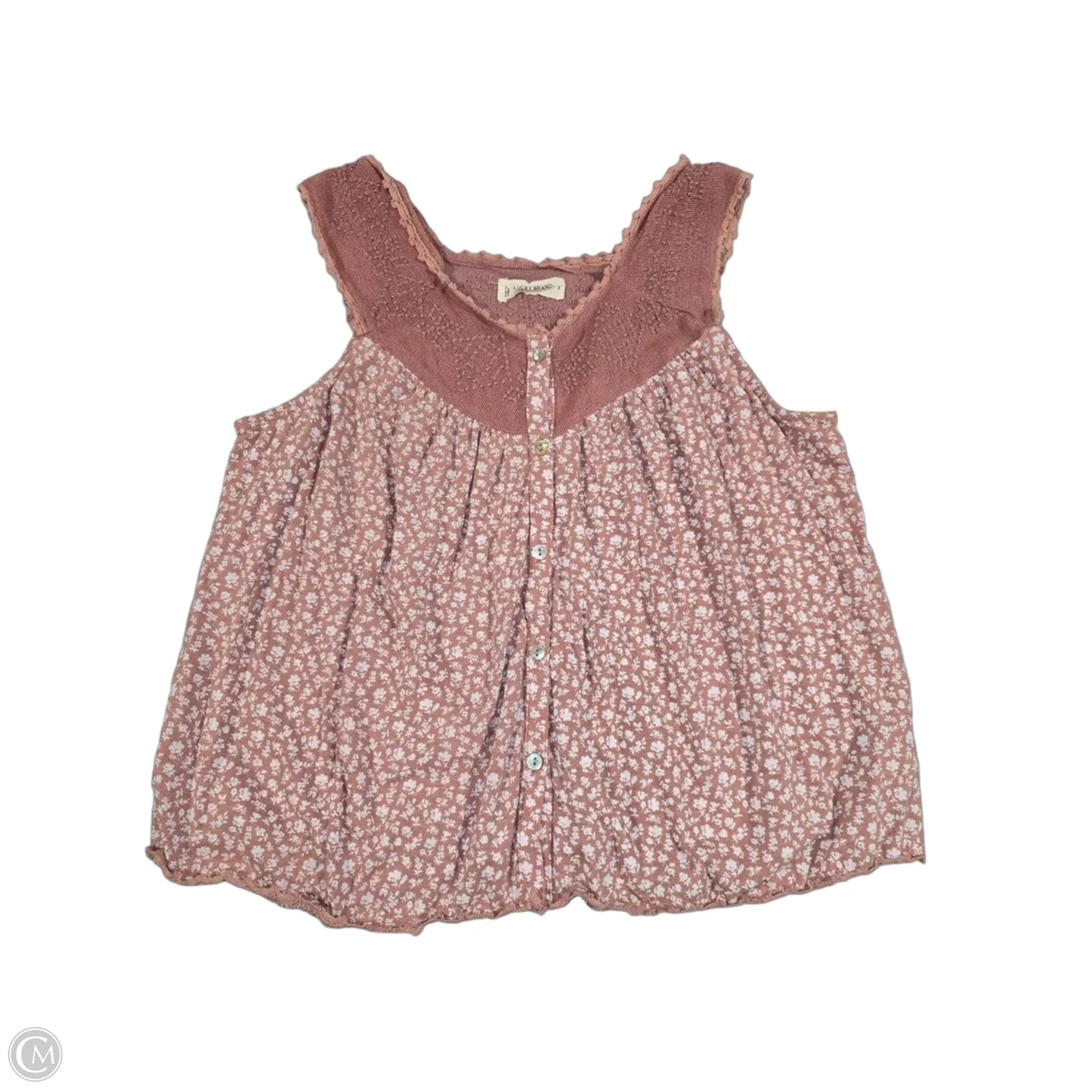 Tank Top By Lucky Brand In Pink, Size: S