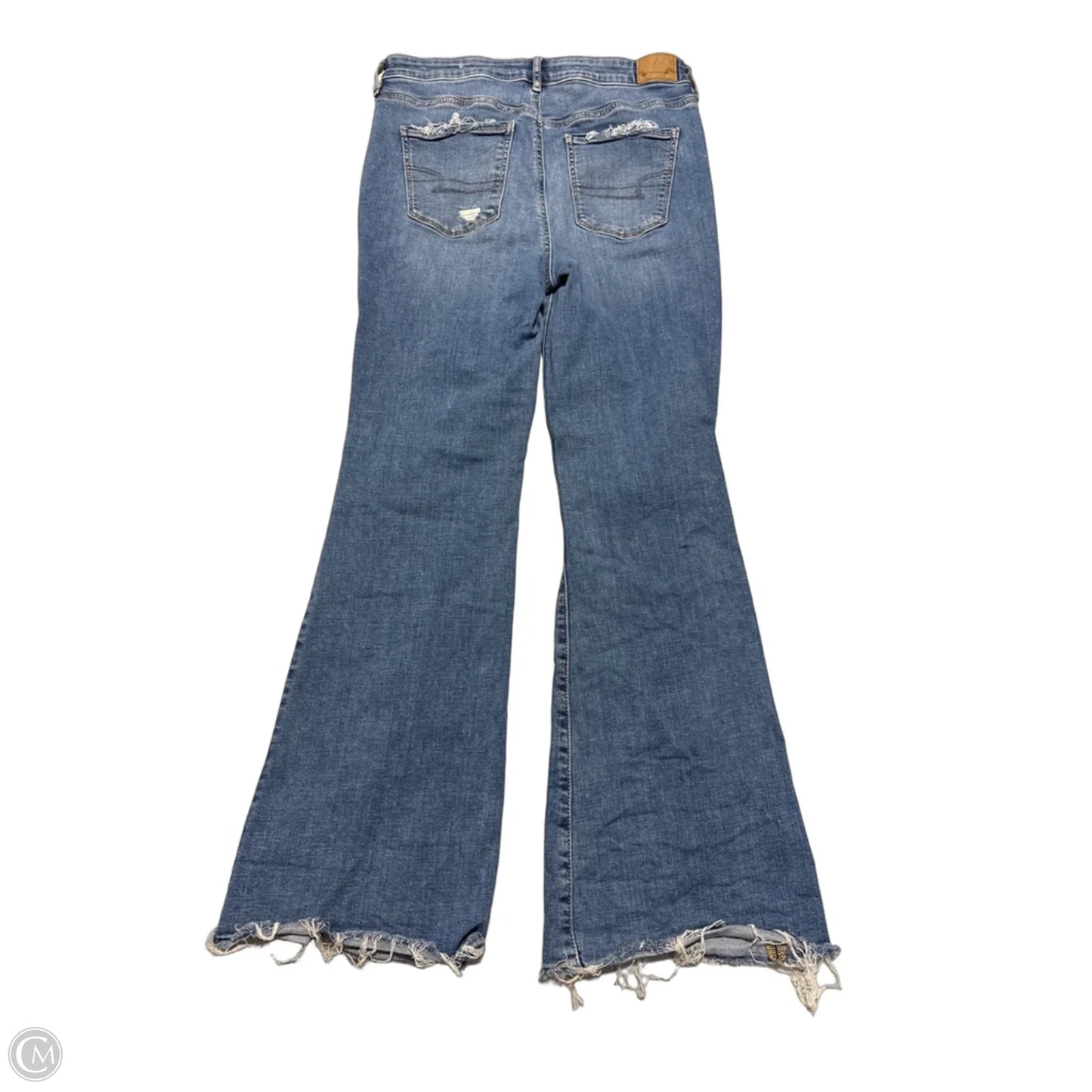 Jeans Flared By American Eagle In Blue, Size: 8