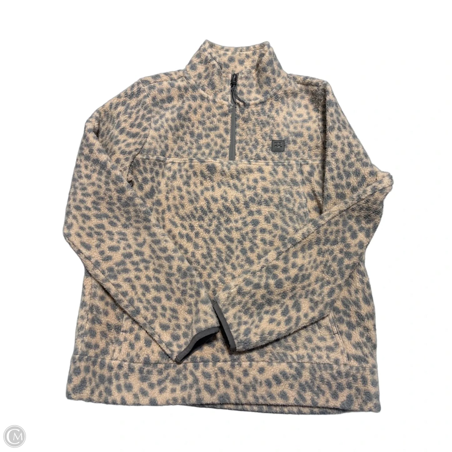 Jacket Fleece By Billabong In Animal Print, Size: M