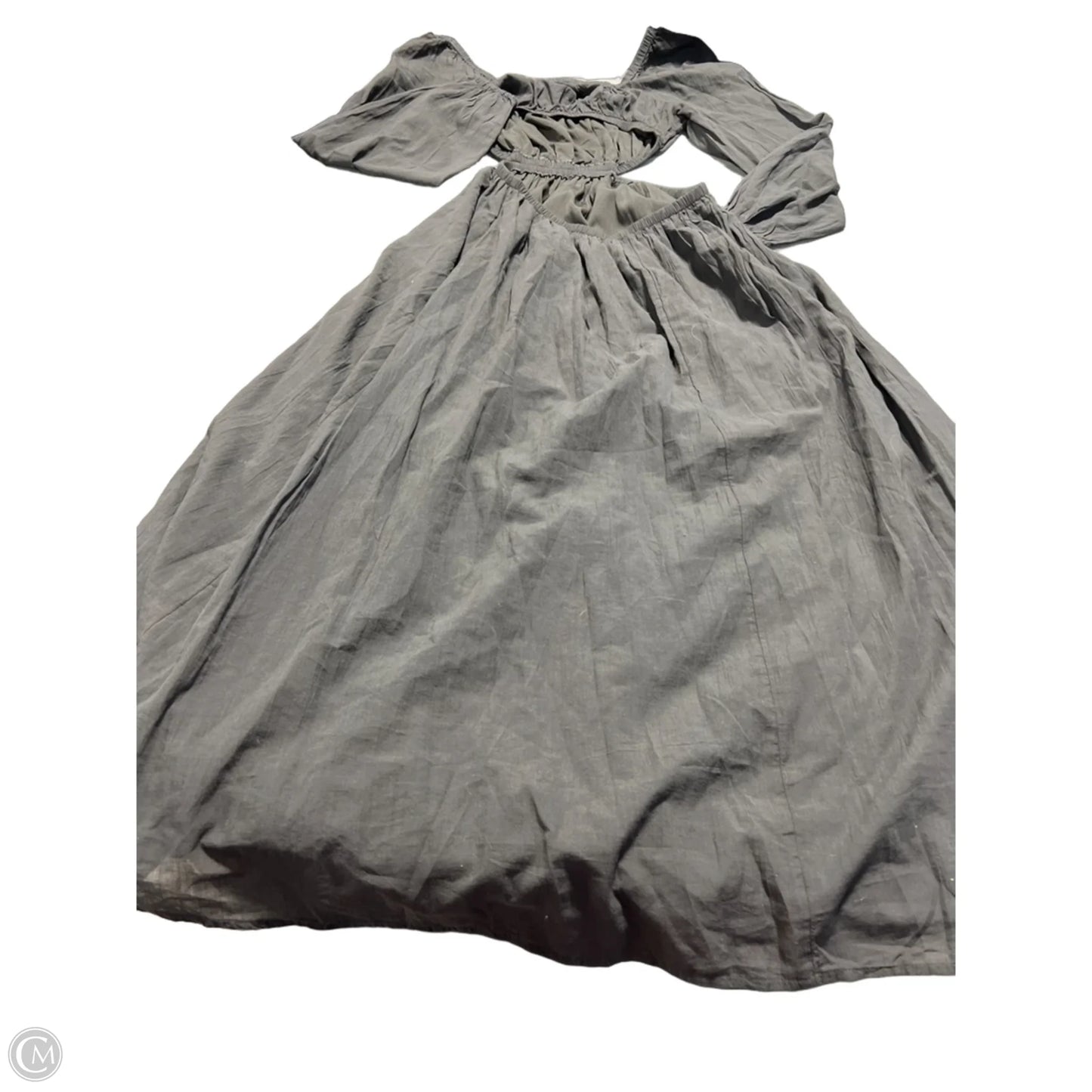 Dress Casual Maxi By American Eagle In Grey, Size: M