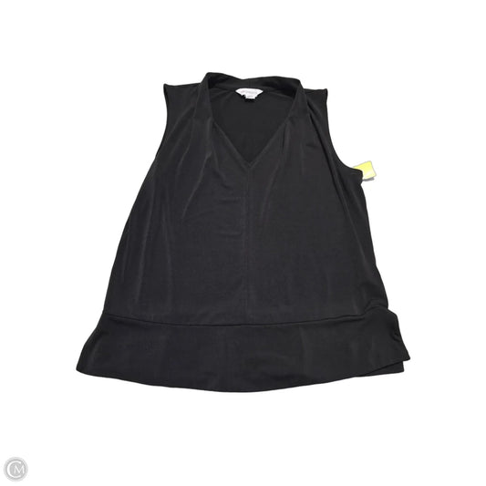 Blouse Sleeveless By Liz Claiborne In Black, Size: S