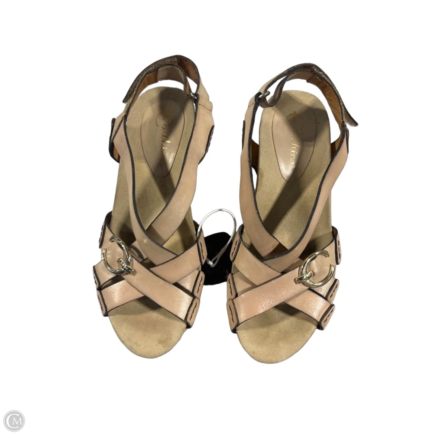 Shoes Heels Block By Earthies In Tan, Size: 7.5