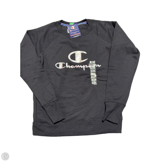 Sweatshirt Crewneck By Champion In Black, Size: S