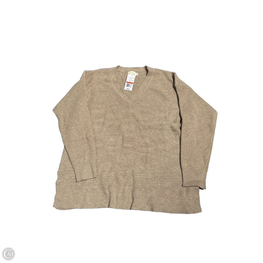 Top Long Sleeve By Dreamers In Tan, Size: Xs