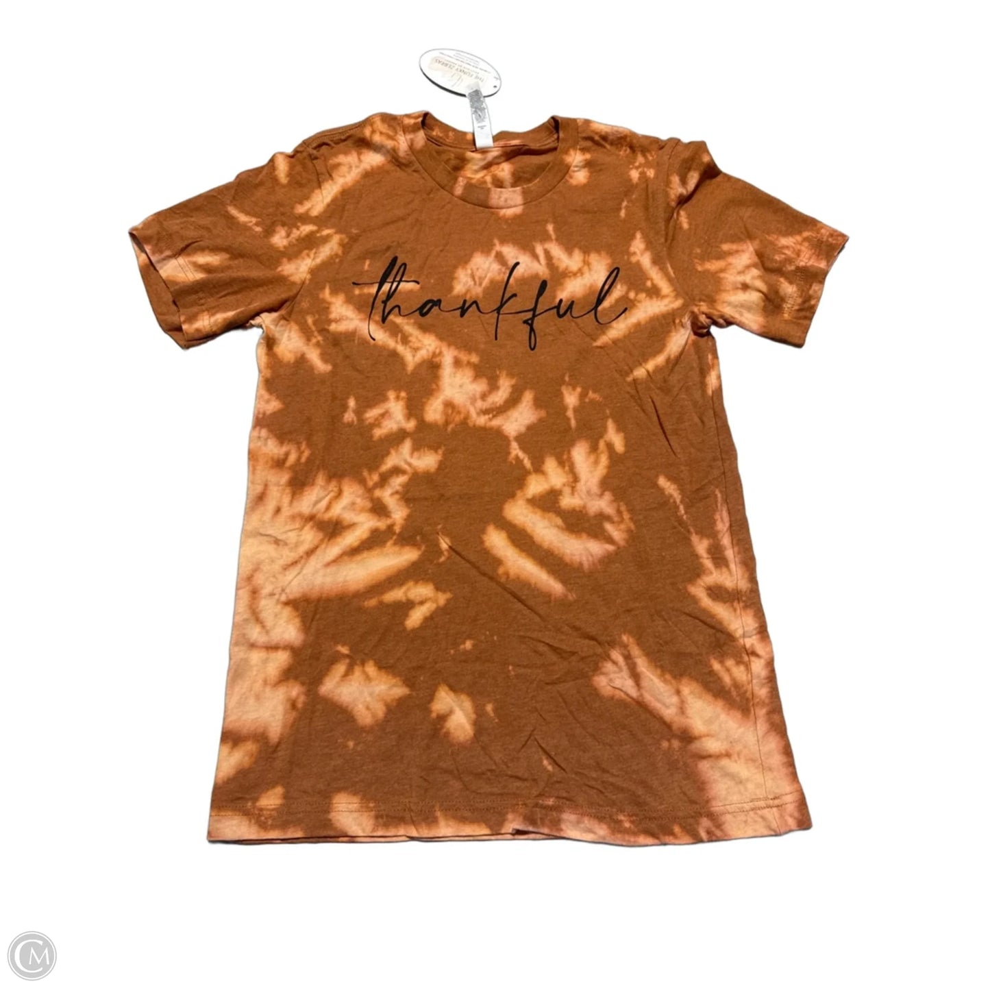 Top Short Sleeve By Canvas In Orange, Size: S