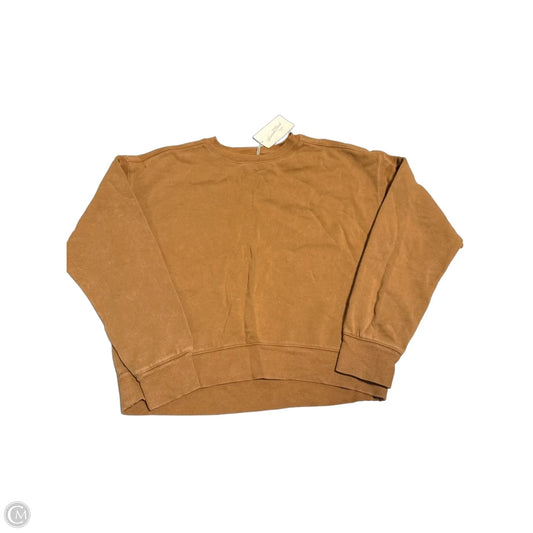 Top Long Sleeve By Universal Thread In Brown, Size: S