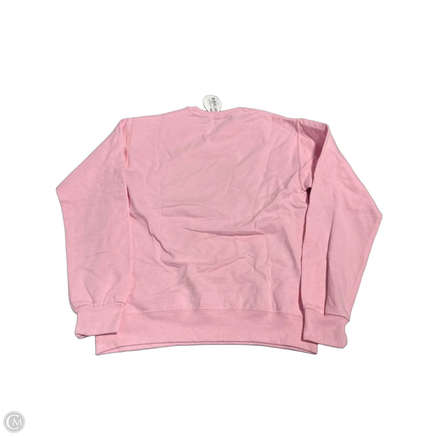 Top Long Sleeve By Jerzees In Pink, Size: S