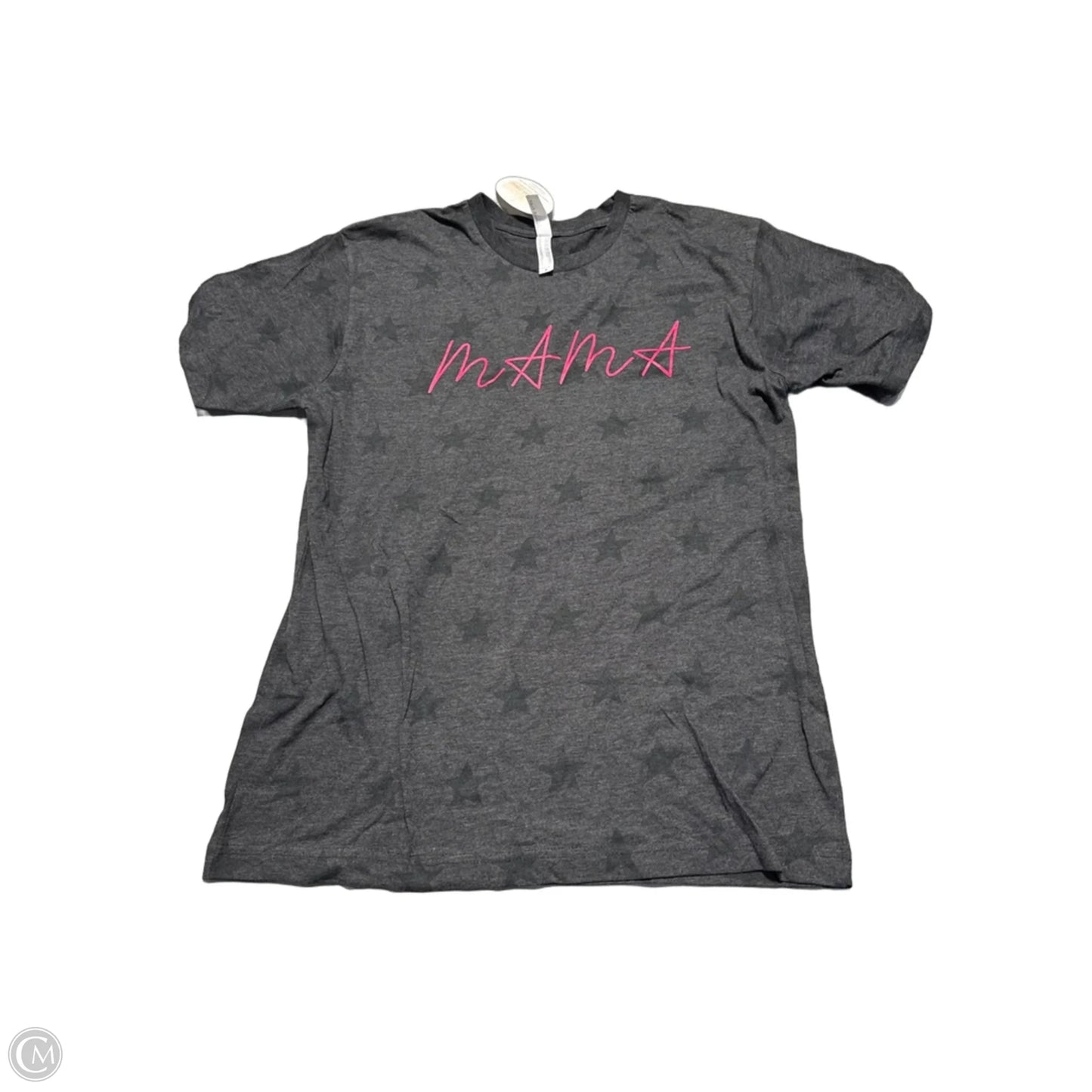 Top Short Sleeve By Cme In Grey, Size: M