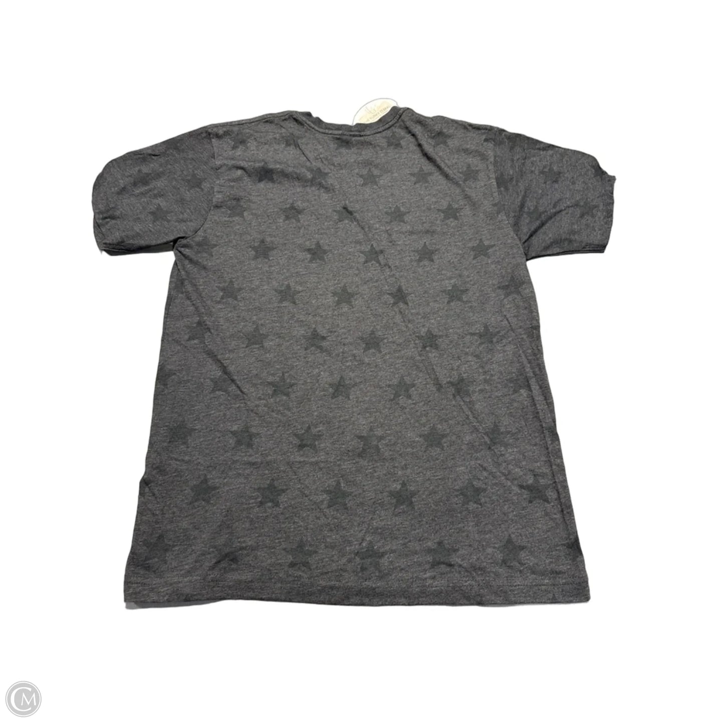 Top Short Sleeve By Cme In Grey, Size: M