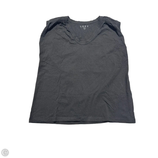 Top Short Sleeve By Loft In Black, Size: Xs