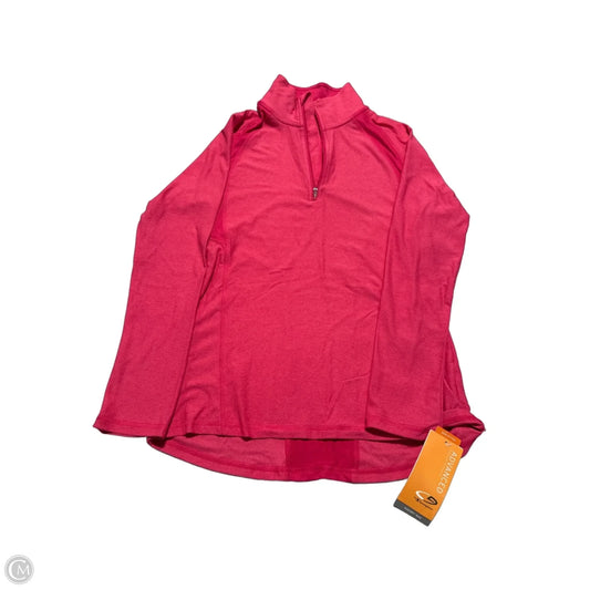 Athletic Top Long Sleeve Collar By Champion In Pink, Size: Xs